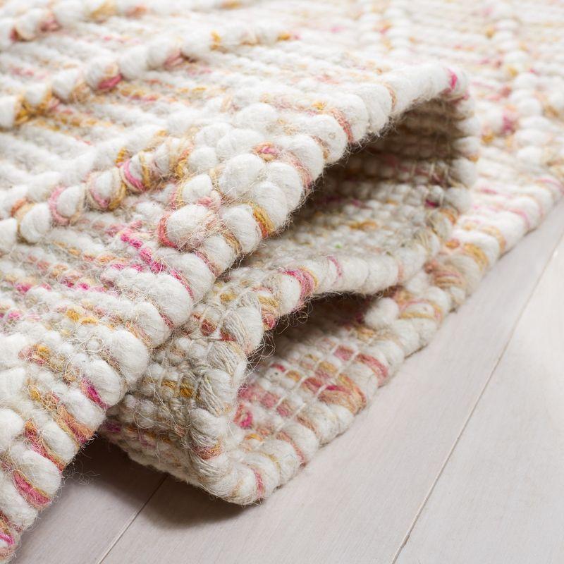 Natura NAT188 Hand Loomed Indoor Area Rug - Ivory/Red - 6'x9' - Safavieh