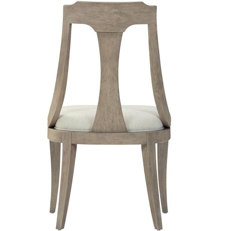 Driftwood Brown Linen Upholstered Arm Chair