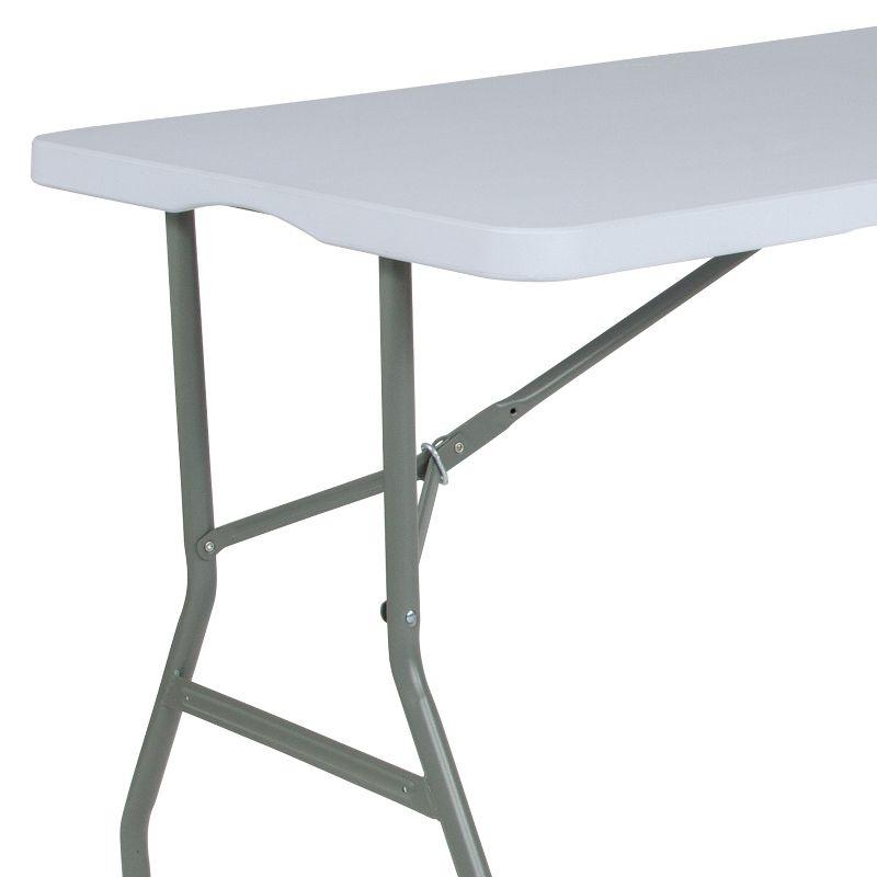 Parker 4.97-Foot Bi-Fold Plastic Folding Table with Handle - Event Table