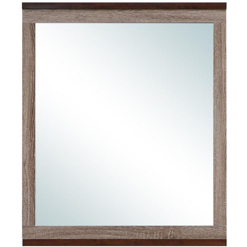 Passion Furniture 32 in. x 39.5 in. Classic Rectangle Framed Dresser Mirror