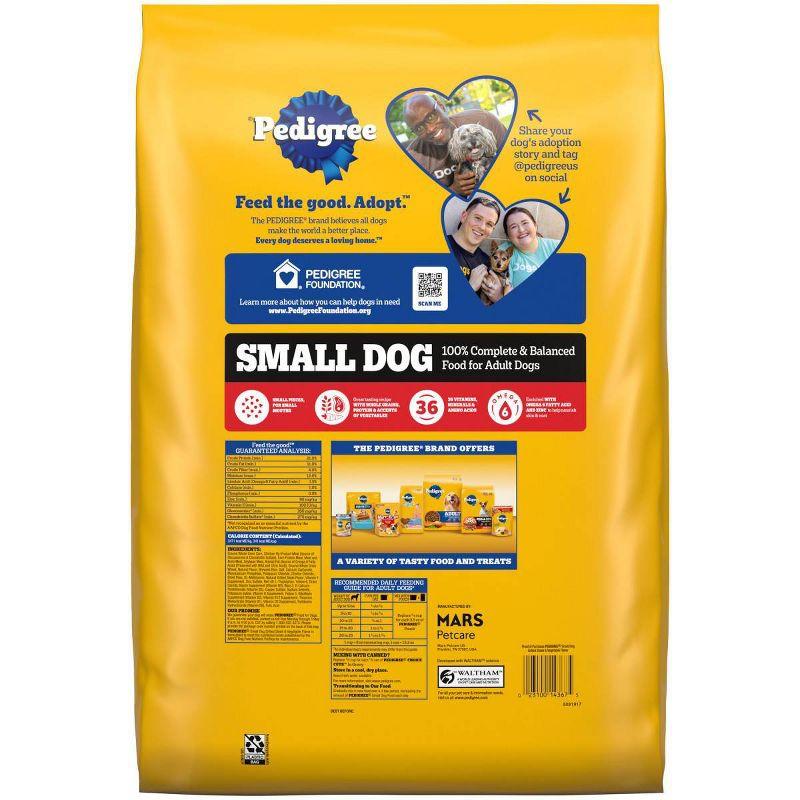 Pedigree Grilled Steak and Vegetable Flavor Small Dog Dry Dog Food