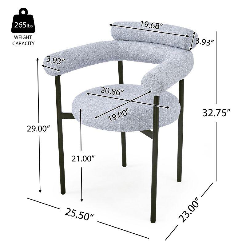 Christopher Knight Home Rylan Upholstered Armchair Dining Chairs