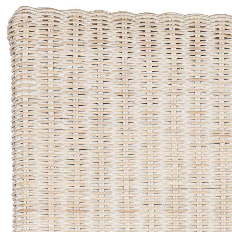 Arjun 18H Wicker Dining Chair (Set Of 2) - White Washed - Safavieh