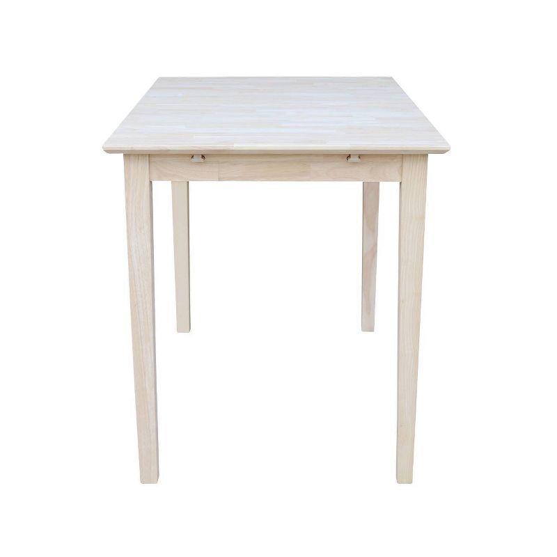 Counter Height Extendable Dining Table with Butterfly Leaf, Solid Wood - International Concepts