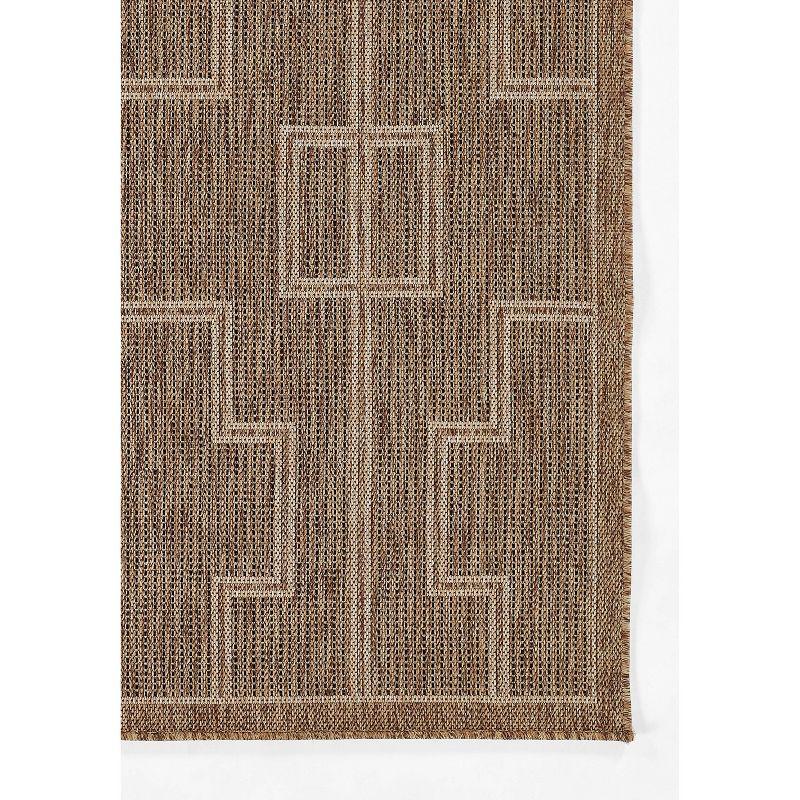 Momeni 3'3"x5' Hampton Zaid Machine Loomed Indoor/Outdoor Area Rug Natural: Geometric Pattern, Low Pile, Polypropylene
