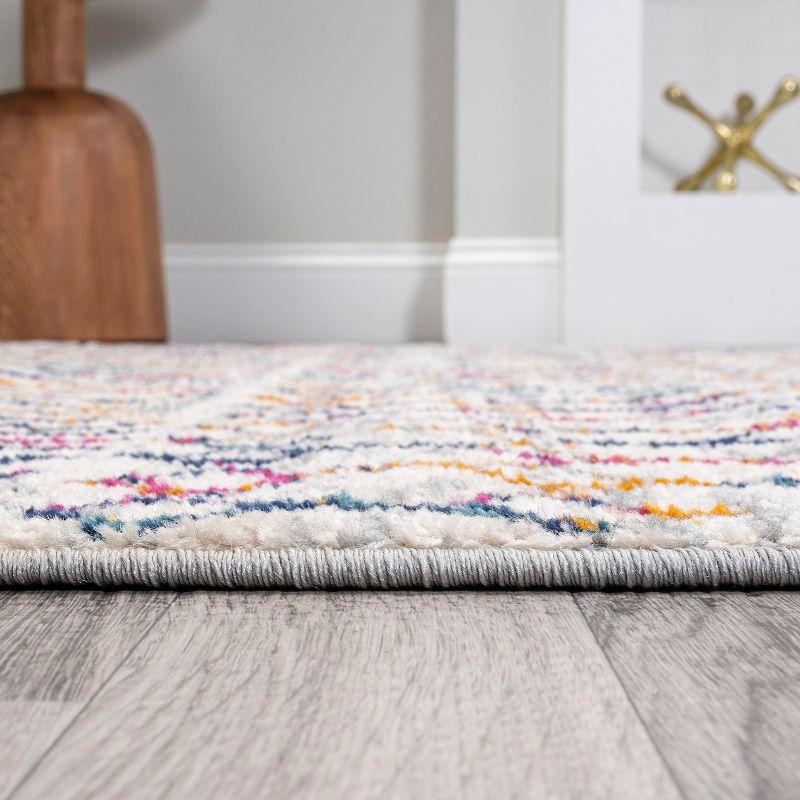 3' x 5' Arta Moroccan Vintage Geometric Rug Area Rug, Multi/Cream - JONATHAN Y