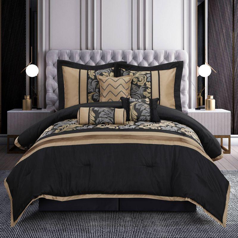 Pierre 7 Piece Luxury Glam Comforter Set