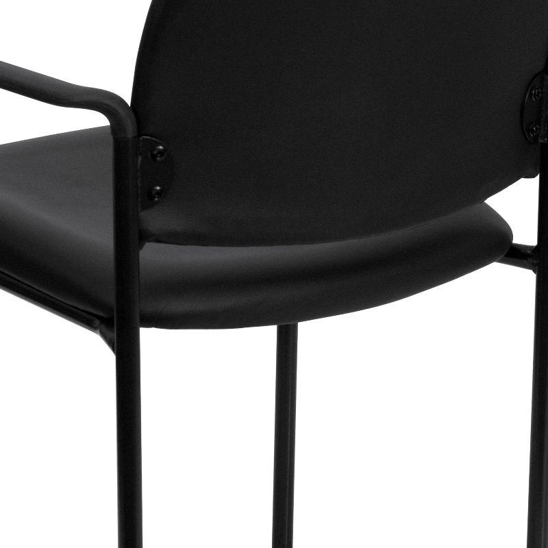 Prather Tania Comfort Vinyl Upholstered Stackable Side Reception Chair by Flash Furniture
