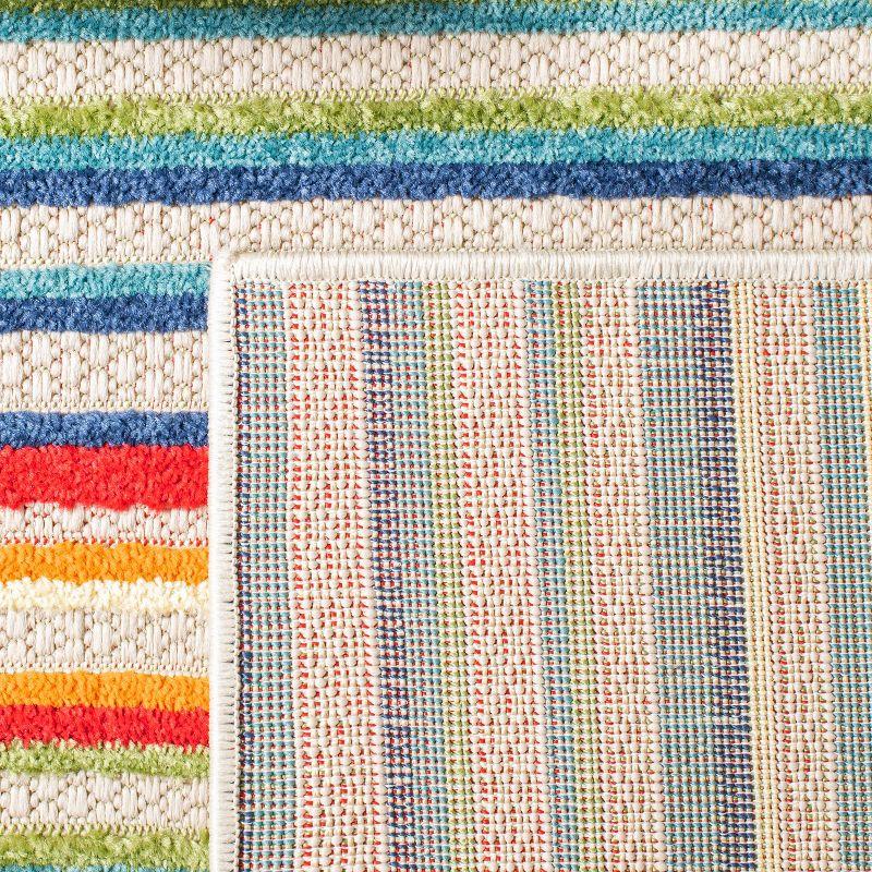 Cabana CBN323 Loomed Indoor Area Rug - Ivory/Green - 5'3"x7'6" - Safavieh