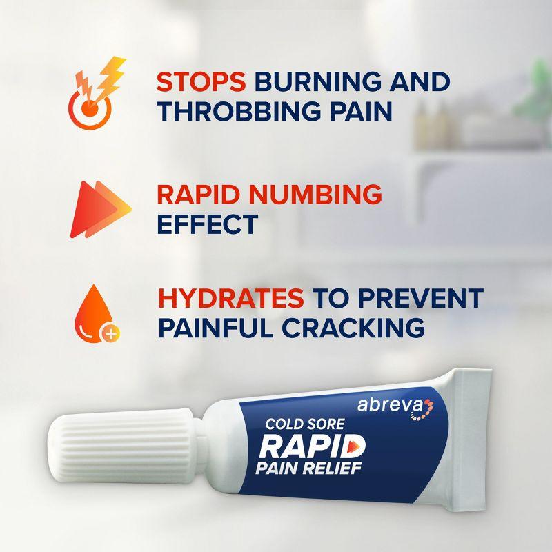 Abreva Cold Sore Rapid Relief Treatment - 0.423oz