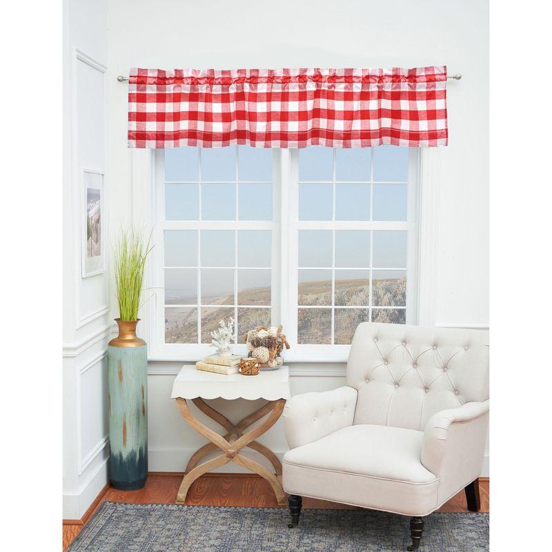 C&F Home Franklin Cotton Valance Window Treatment (Set of 2)