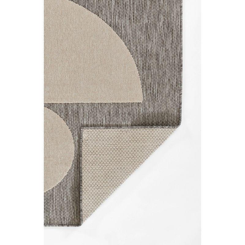 Momeni Axel Geometric Machine Loomed Indoor/Outdoor Rug Gray