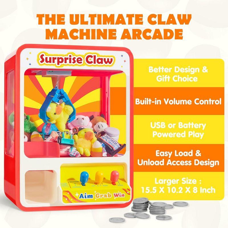 Joyin Claw Machine Arcade Toy with LED Light & Adjustable Sound