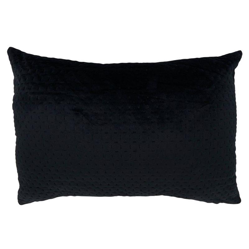 Pinsonic Velvet Design Poly-Filled Throw Pillow - Saro Lifestyle