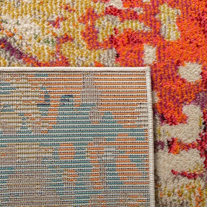 Madison MAD429 Power Loomed Area Rug - Ivory/Multi - 5'x5' - Safavieh.