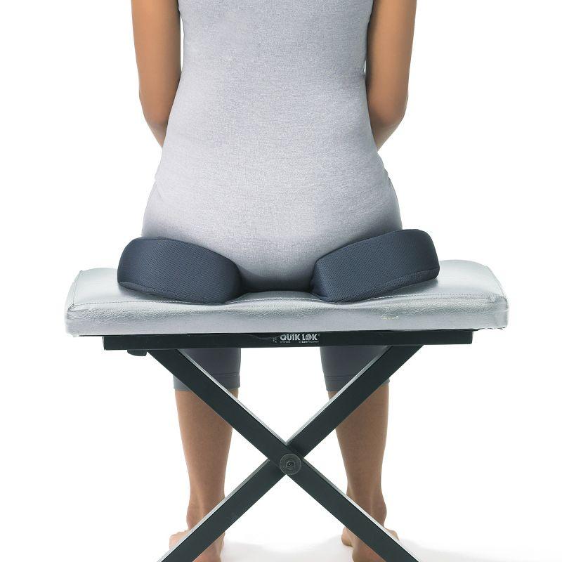 Gray Foam Coccyx Support Wedge Cushion