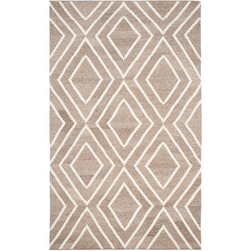 Kilim KLM516 Hand Woven Area Rug - Grey/Ivory - 5'x8' - Safavieh.