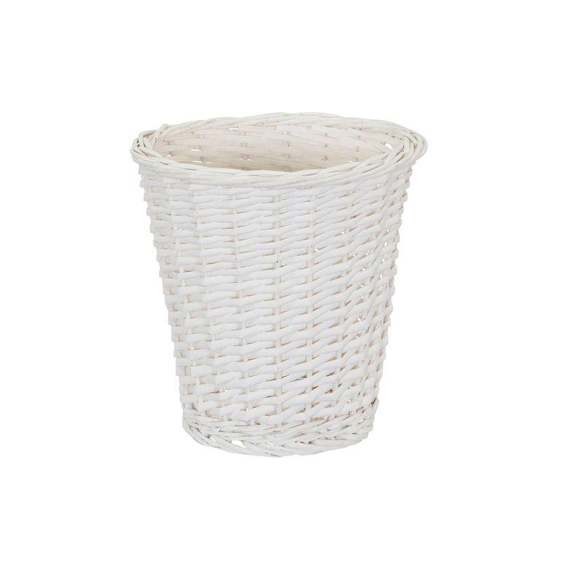 Household Essentials Willow Wicker Open Waste Basket