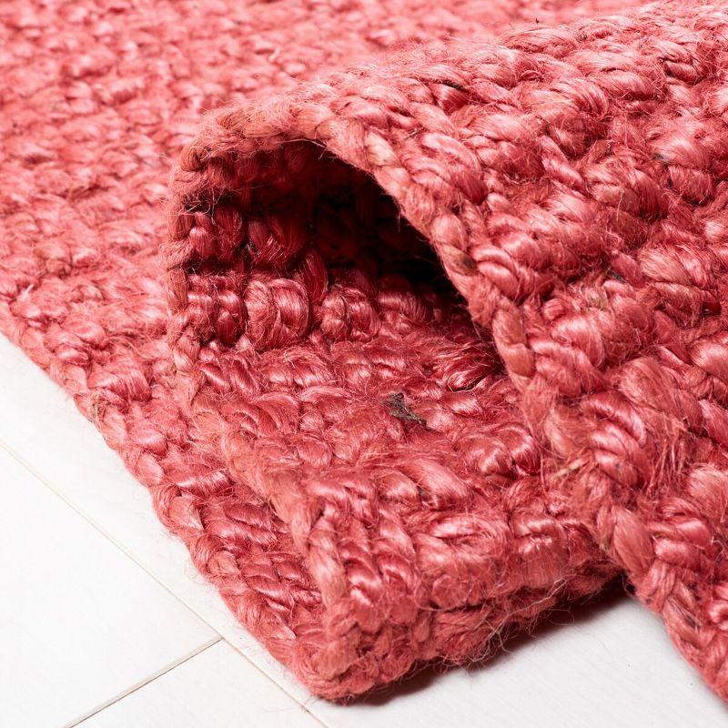 Natural Fiber NF730 Hand Woven Indoor Area Rug - Red - 4'x4' - Safavieh