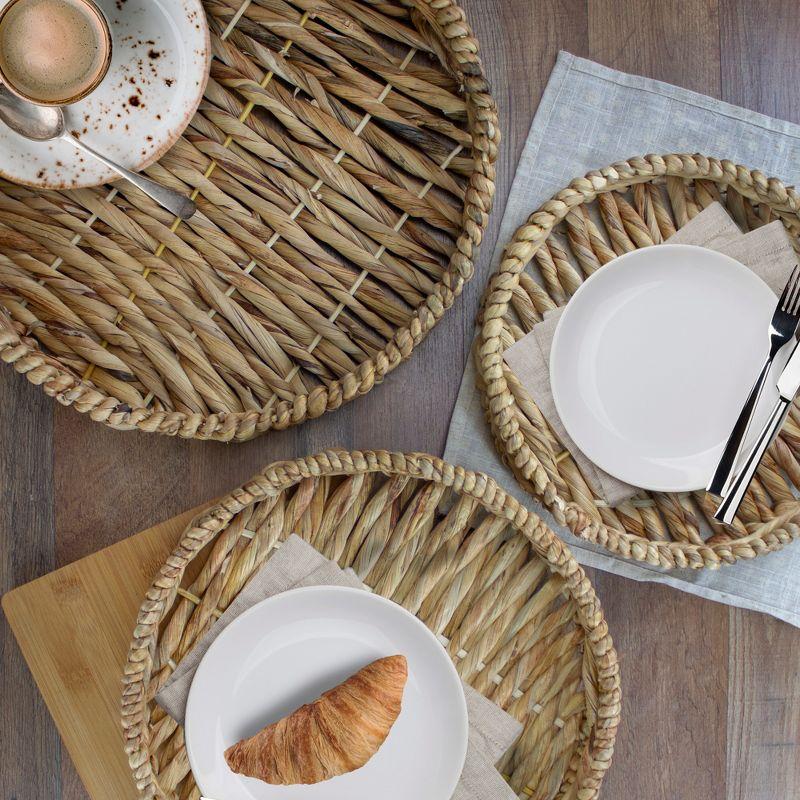 Northlight Seasonal Wicker Tray - Set of 3