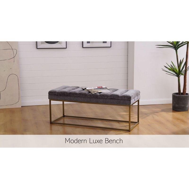 Everly Quinn Georgenia Polyester Upholstered Bench