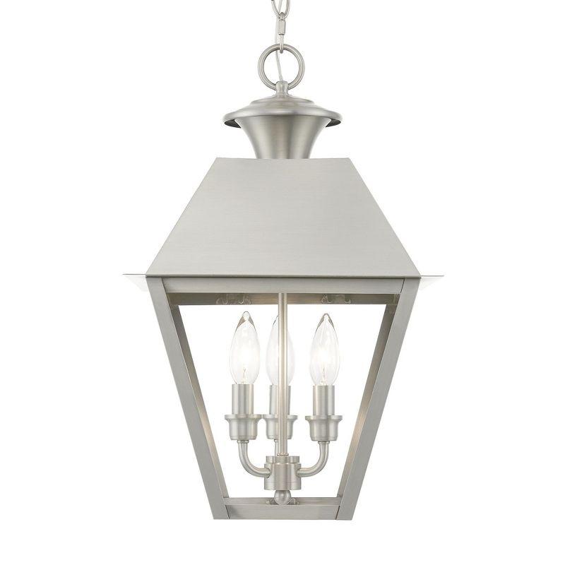 Livex Lighting Wentworth 3 - Light Pendant in  Brushed Nickel