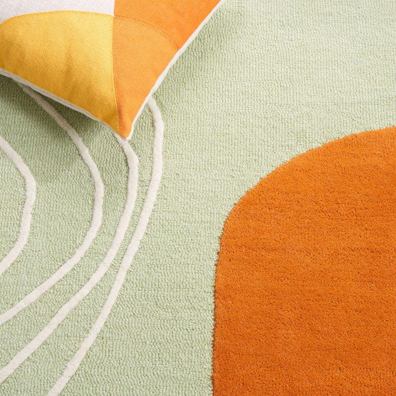 Rodeo Drive RD860 Hand Tufted Area Rug - Green/Rust - 8'x10' - Safavieh.