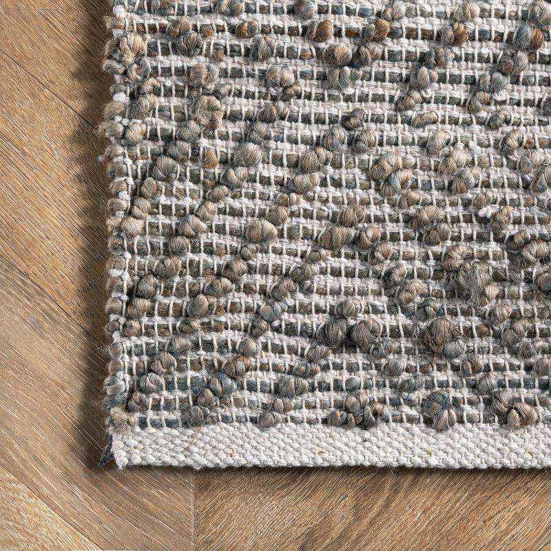 Alden Textured Diamonds Area Rug Dark Gray - nuLOOM