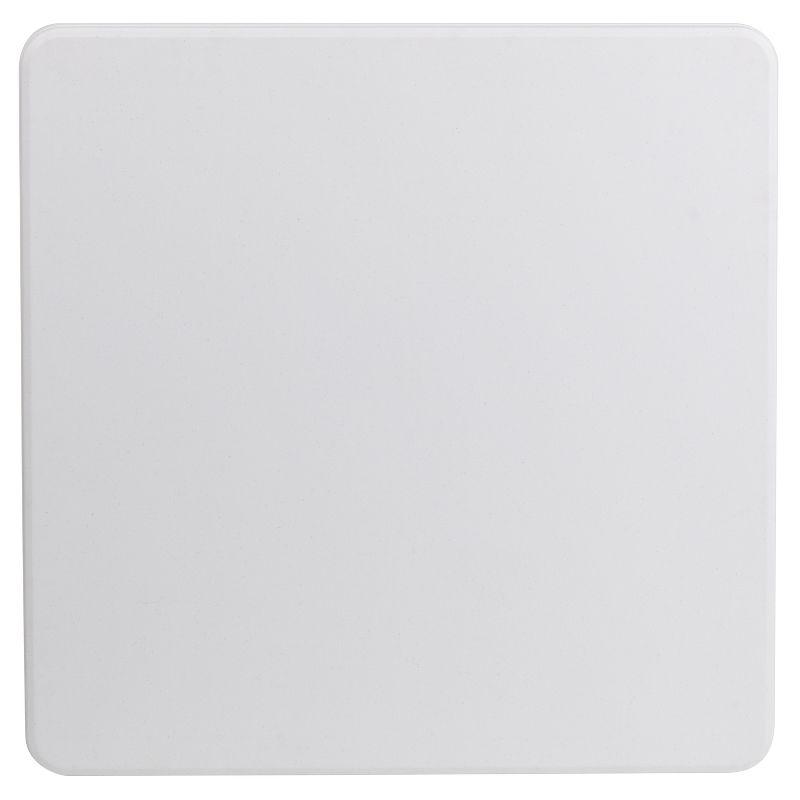 Flash Furniture 2.85-Foot Square Granite White Plastic Folding Table