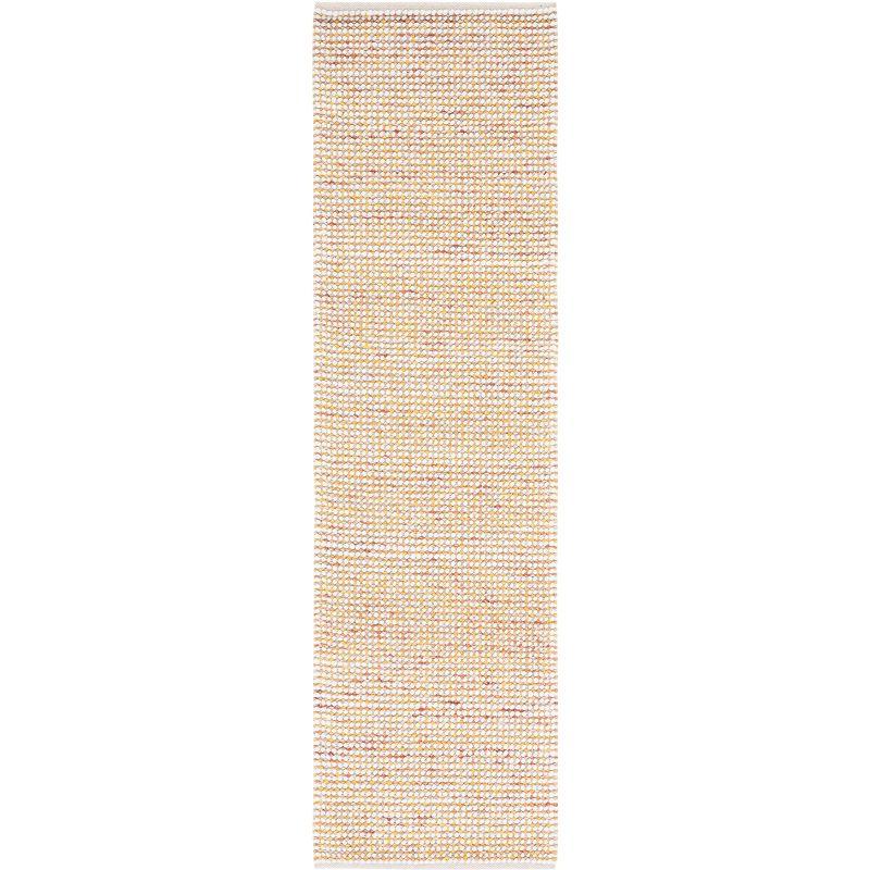 Vermont VRM401 Hand Woven Runner Rug - Ivory/Gold - 2'3"x8' - Safavieh.