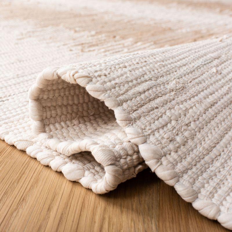 Beige Coastal Essence 10' x 14' Hand Woven Wool & Cotton Rug