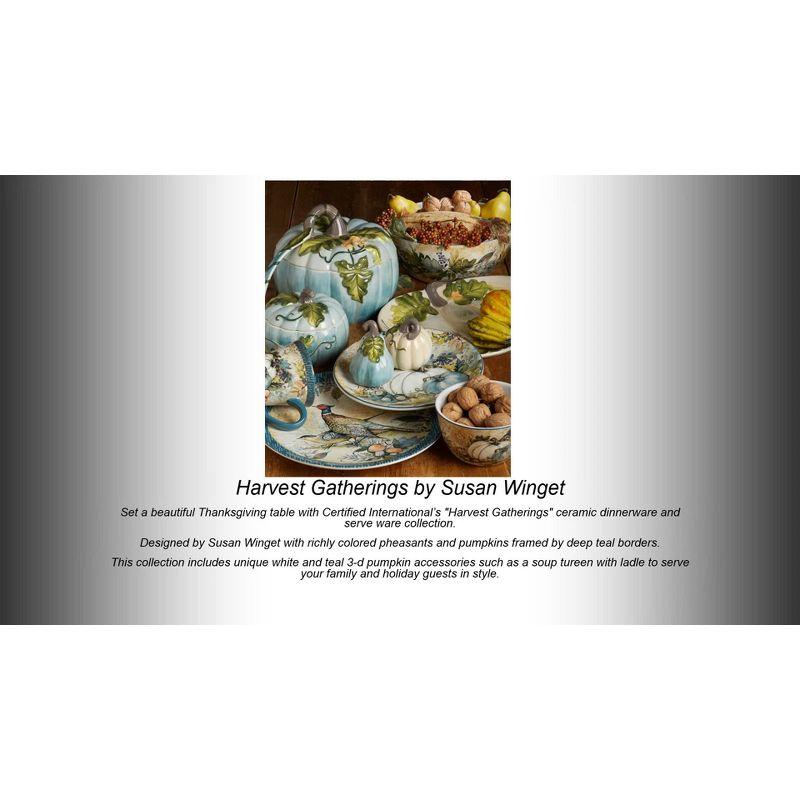 9" 4pk Earthenware Harvest Gatherings Dessert Plates - Certified International