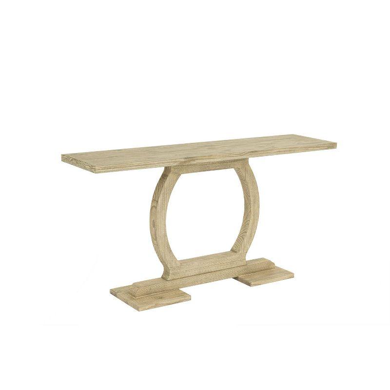 Boraam Zen Rectangular Console Table Barnwood Sandblast Finish