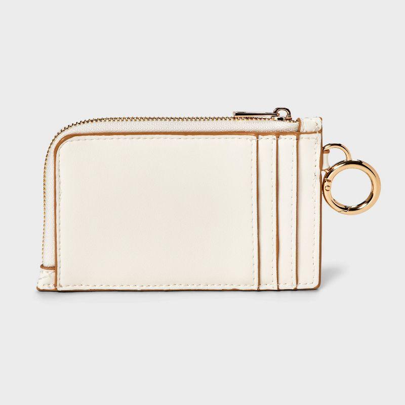 L-Zip Card Case - A New Day™ Off-White