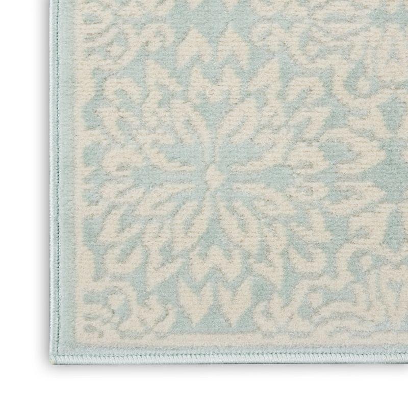 Nourison Jubilant 2' x 4' Ivory/Green Area Rug Beach Transitional Floral by Nourison