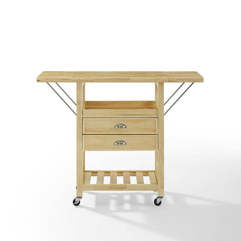 Bristol Double Drop Leaf Kitchen Cart Natural - Crosley