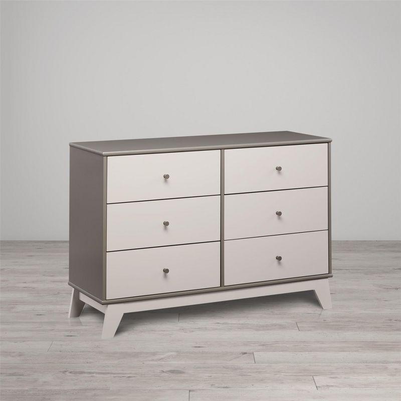 Rowan Valley Flint 6 Drawer Double Dresser