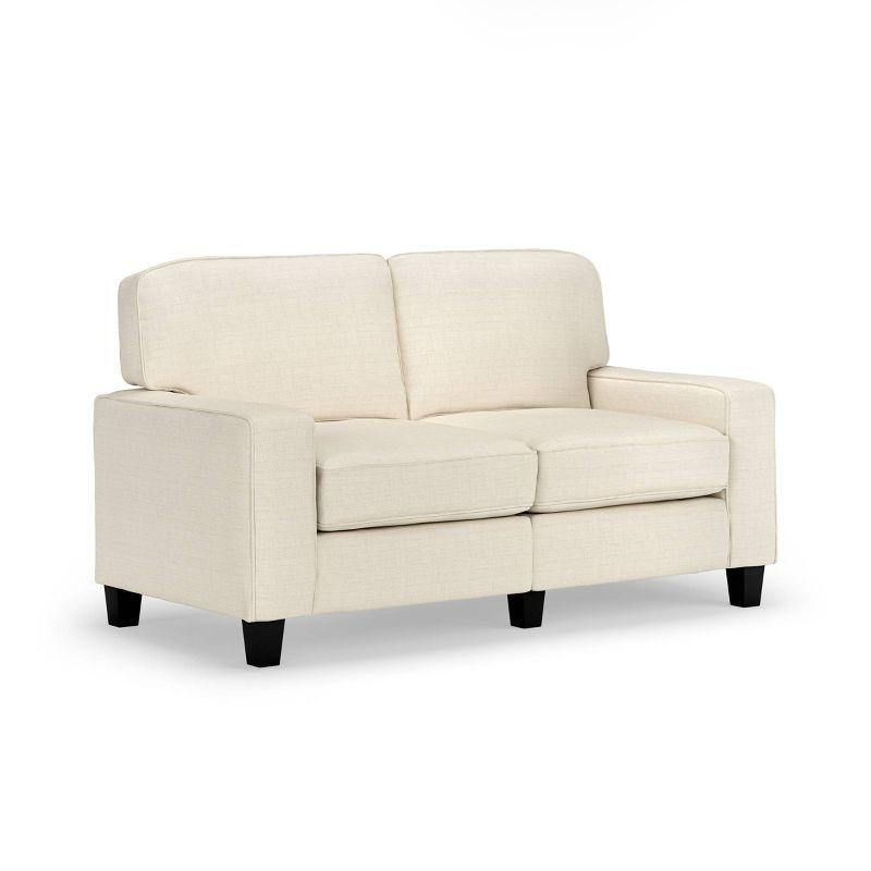 Serta Palisades 61" Track Arm Sofa, Easy Care Fabric, Soft Pillow Back, Pocket Coil Seat Cushions