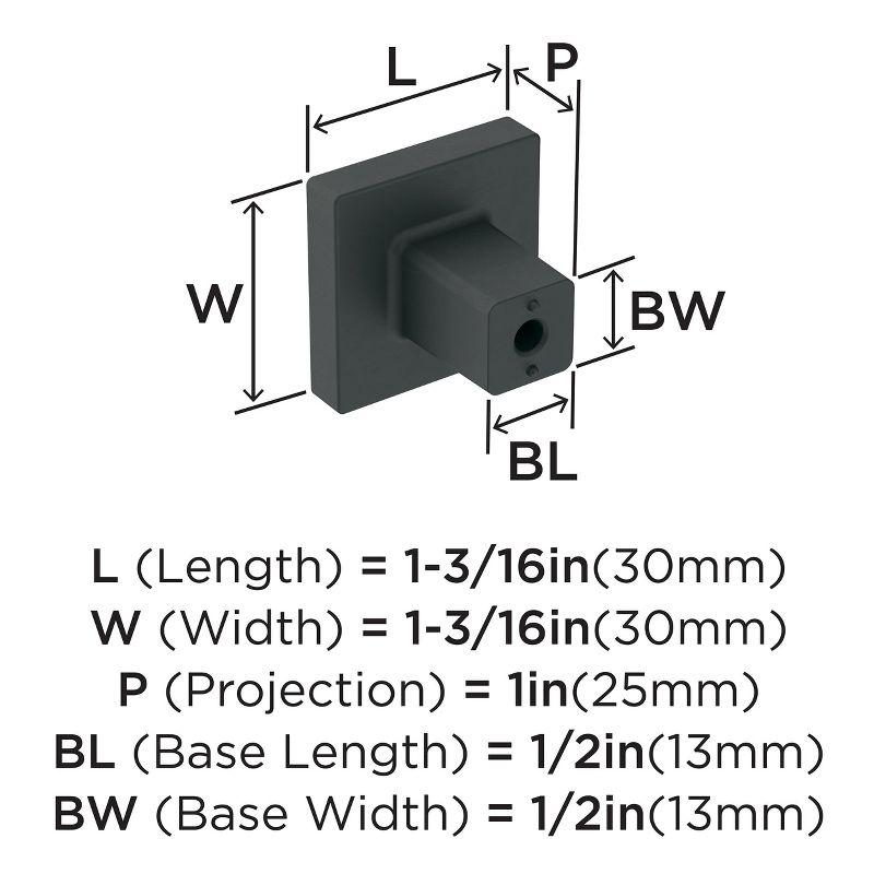 Amerock Monument Cabinet or Furniture Knob, 1-3/16 inch (30mm) Length