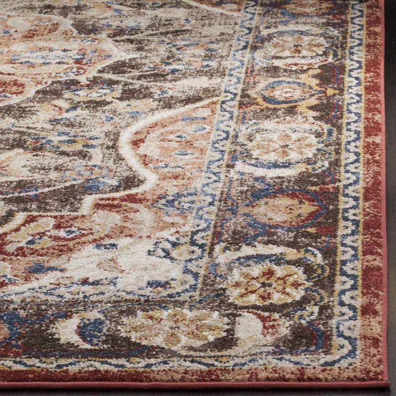 Bijar BIJ648 Power Loomed Area Rug Brown / Rust 4' X 6' - Safavieh.