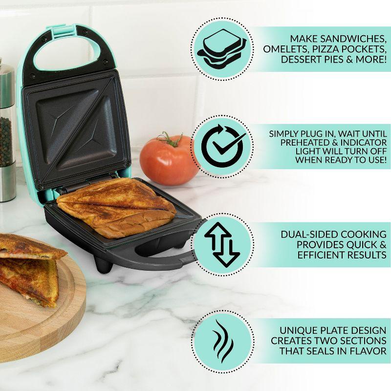 Nostalgia Nostalgia MyMini Personal Sandwich Maker, Pizza Pockets, Quesadillas, Breakfast, Paninis