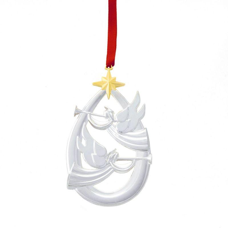 Silver and Gold Angel Christmas Tree Ornament Set