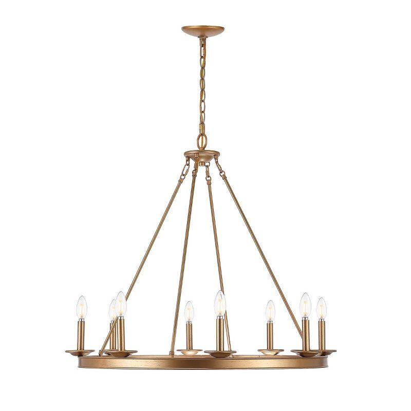 Natal 8 - Light Dimmable Wagon Wheel Chandelier