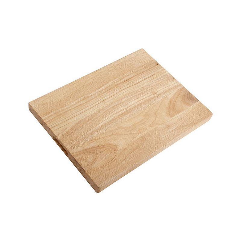 Winco 12x18 Light Brown Hardwood Cutting Board