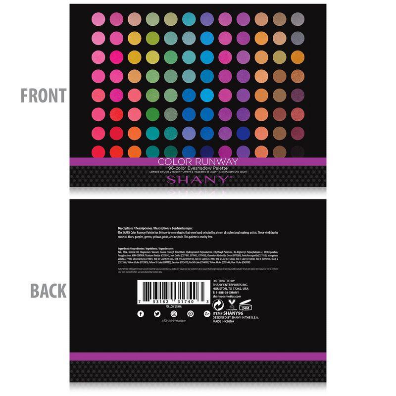 SHANY 96 Colors Pro Runway eyeshadow Palette Matte