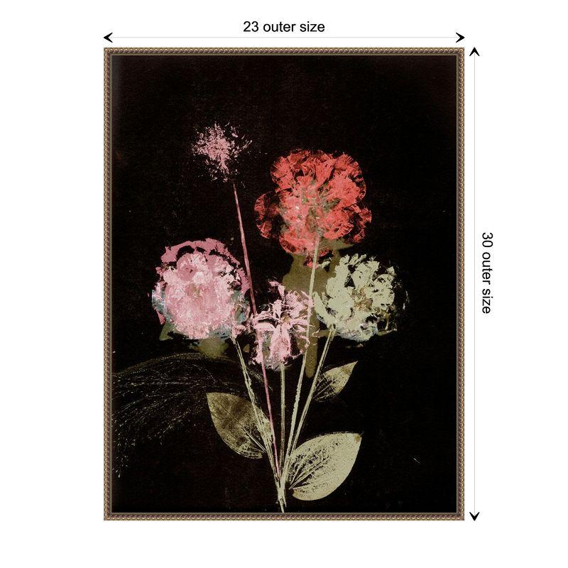 Amanti Art Bouquet 1 Dark by Pernille Folcarelli Canvas Wall Art Print Framed 23 x 30-in.