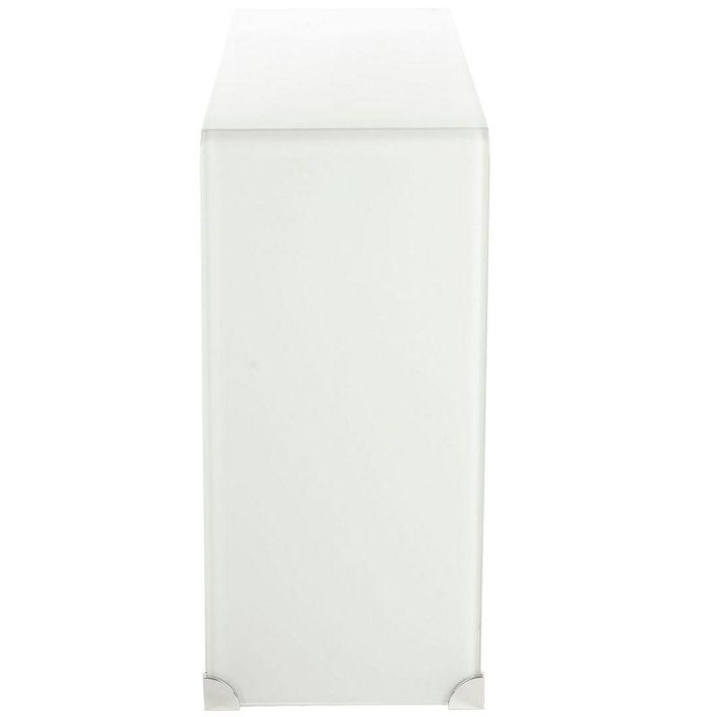 Crysta Ombre Glass Console Table - Clear/White - Safavieh