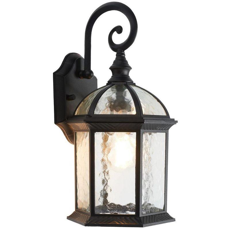 Falyn Outdoor Wall Sconce Lights (Set of 2) - Black - Safavieh.