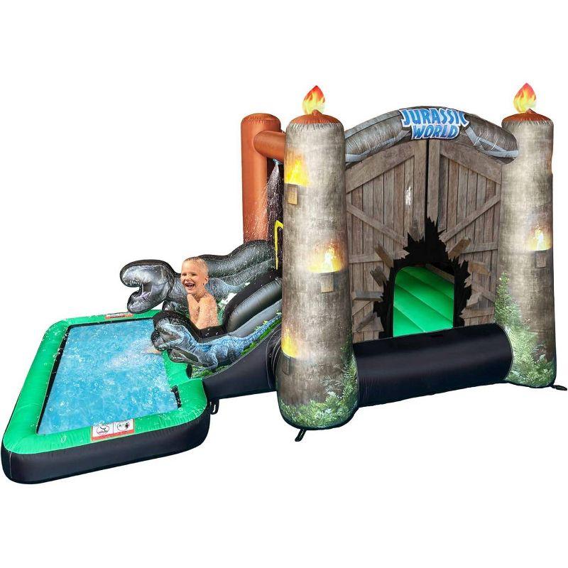 Jurassic World Bounce House with Water Slide and Pool