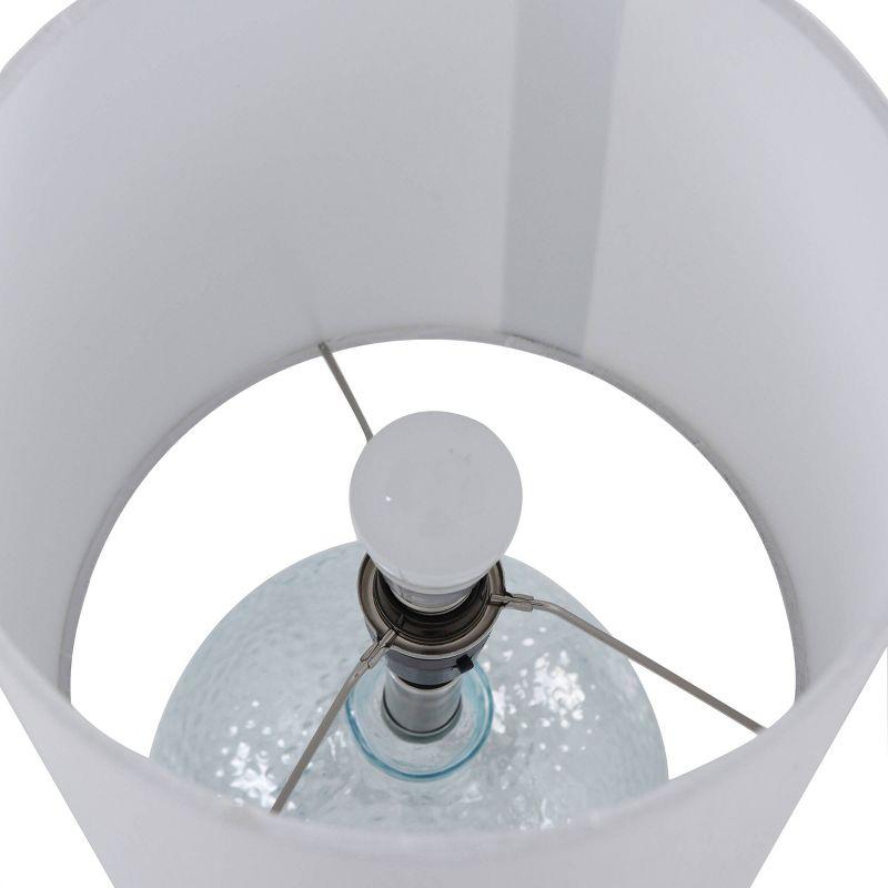 Glass Table Lamp Light Aqua Finish - StyleCraft: Small Bubble Glass, No Assembly Required